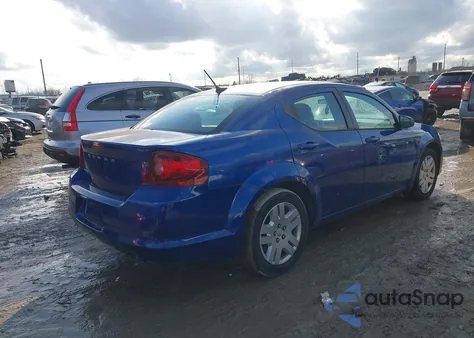 2013 Dodge Avenger Se V6 из США, поврежденный, VIN 1C3CDZAG7DN748128